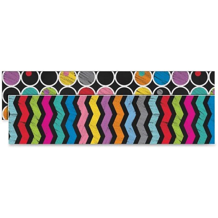 Carson Dellosa Border, Colorful, Chalkboard 6PK CDP108197